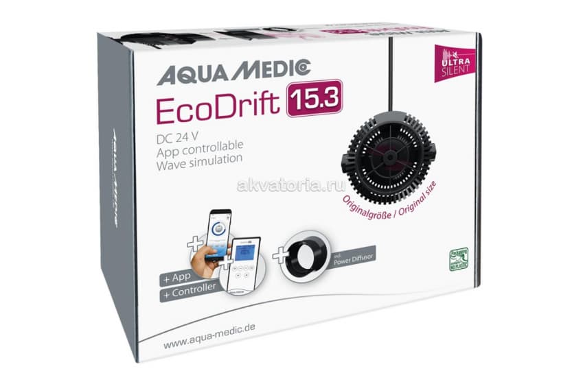 Помпа течения с контроллером Aqua-Medic Ecodrift 15.3, 3000-15000 л/ч
