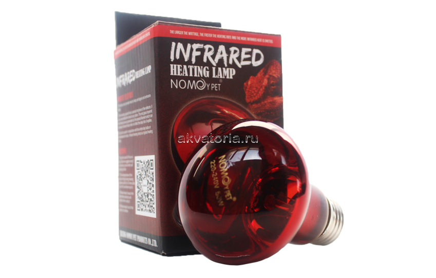 Террариумная инфракрасная лампа Nomoy Pet Infrared Heating, 50 Вт