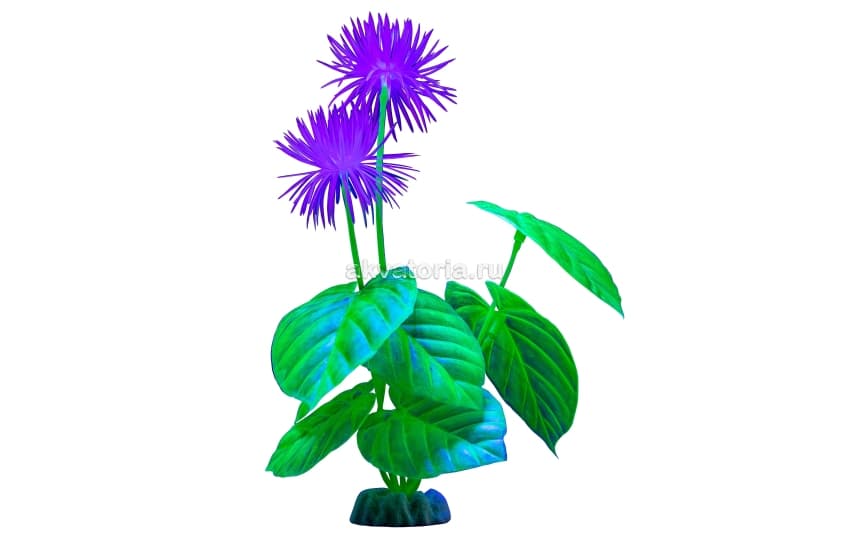 Искусственное растение флуоресцентное Glofish GLO, жёлтое, 29 см