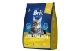 Корм для взрослых кошек Brit Premium Cat Adult Salmon, лосось, 0,4 кг