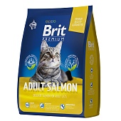 Корм для взрослых кошек Brit Premium Cat Adult Salmon, лосось, 0,4 кг