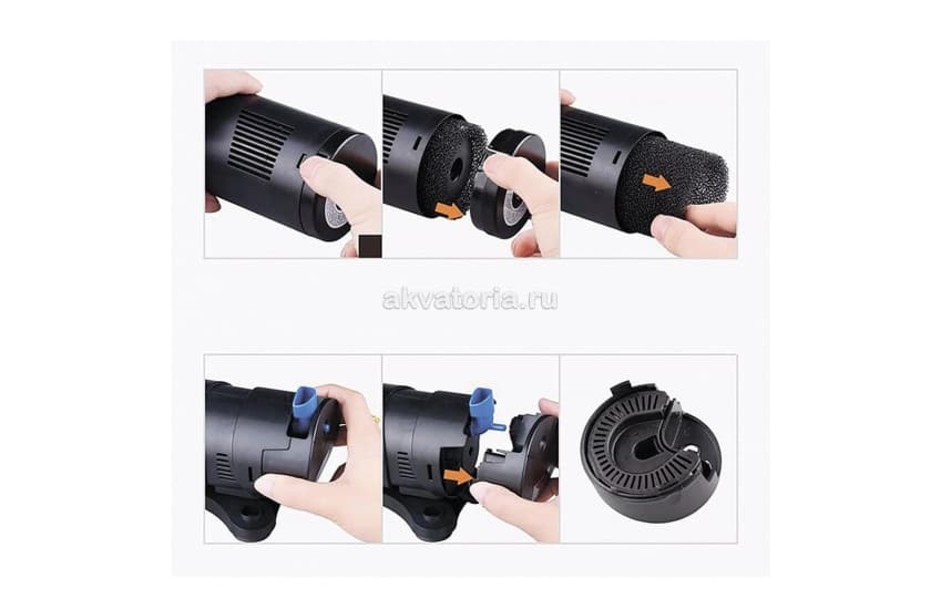 Внутренний аквариумный фильтр SunSun CUP-803 + UV