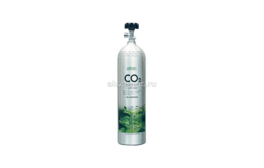 Алюминиевый баллон CO₂ ISTA с горизонтальным выходом под редуктор, 3 л