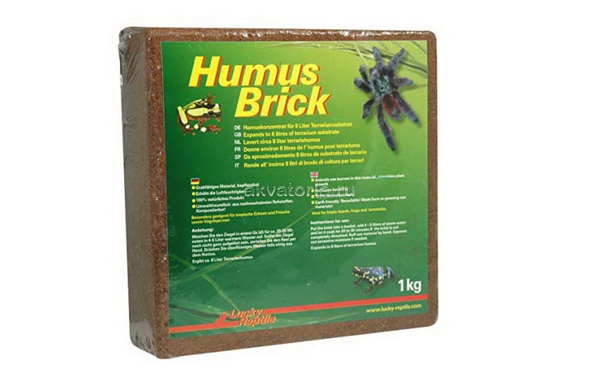 Субстрат для террариумов Lucky Reptile Humus Brick, 1 кг