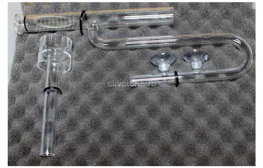 Заборник воды стеклянный совмещенный со скиммером для внешних фильтров Ista, 12 мм