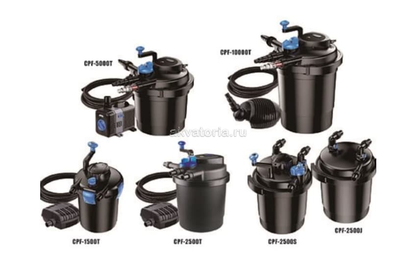 Фильтр прудовой SunSun CPF-1500Т, с UV-стерилизатором