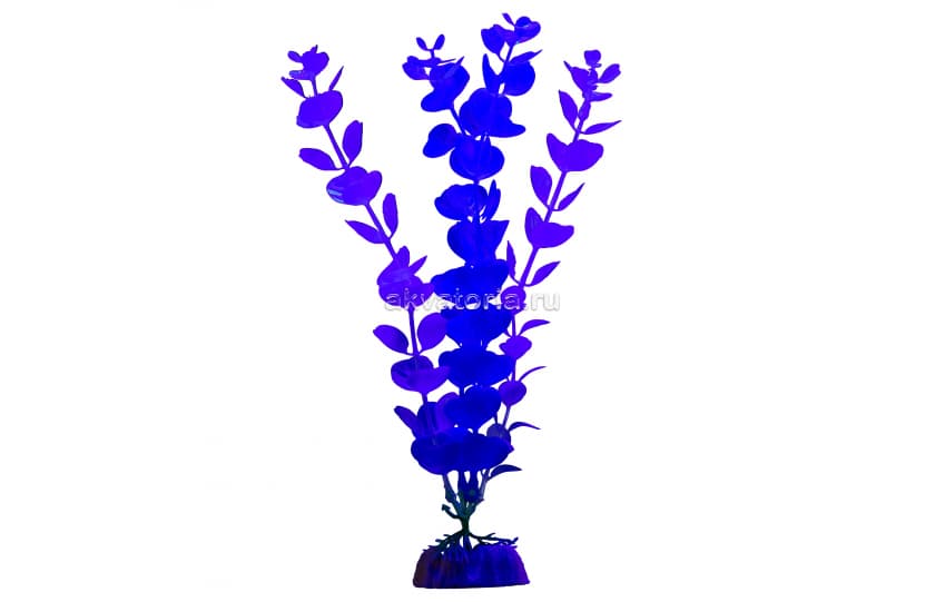 Искусственное растение флуоресцентное Glofish GLO, синее, 29 см