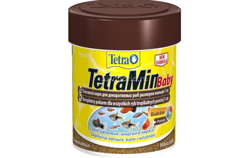 Корм для мальков Tetra Min Baby, микрохлопья, 66 мл