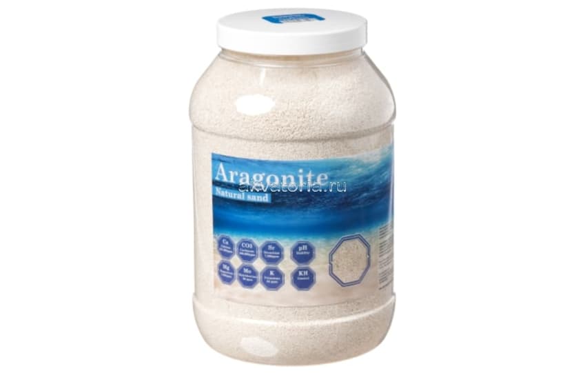 Грунт арагонитовый песок DVH Aragonite Natural Sand, 9 кг, 03-1,2 мм