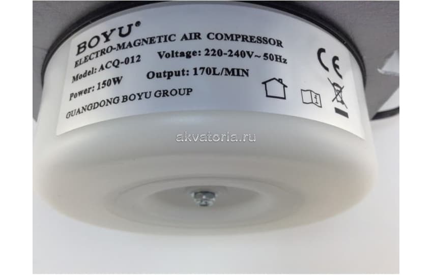 Компрессор поршневой BOYU ACQ-012, 150 Вт, 10200 л/ч
