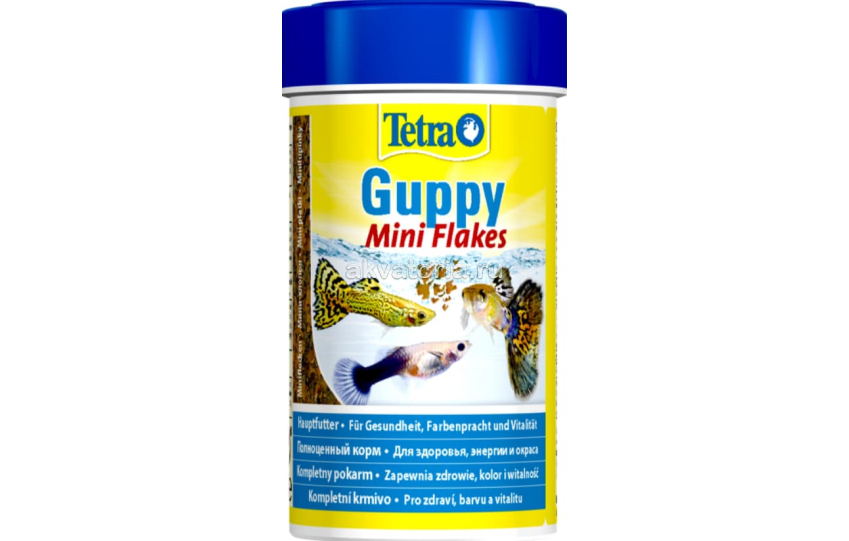 Корм Tetra Guppy Mini Flakes, для гуппи, минихлопья, 100 мл