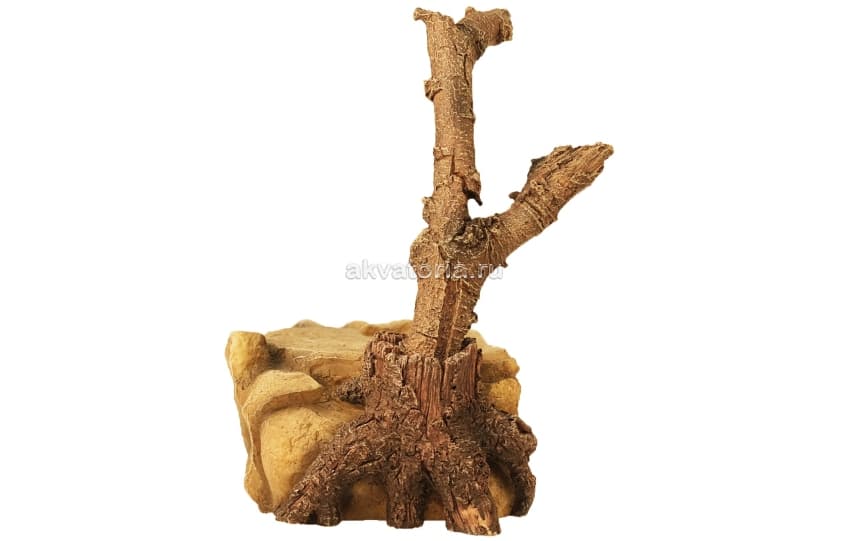 Декорация Lucky Reptile Cave with branch, 25×17×27 см