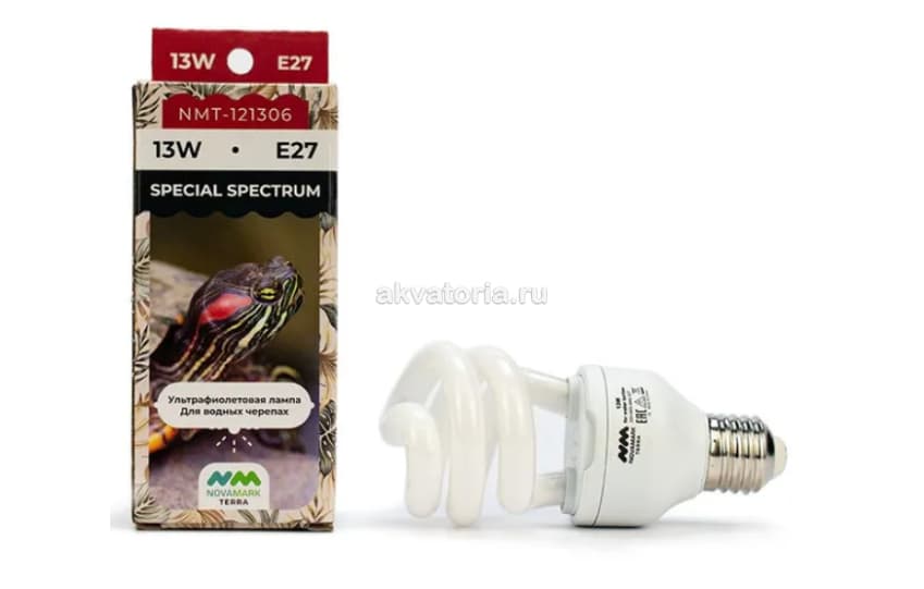 Террариумная ультрафиолетовая лампа NOVAMARK TERRA Special Spectrum UVB 5.0, 13 Вт