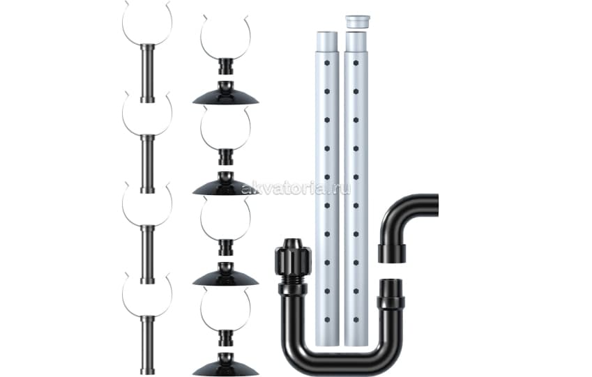 Набор трубок и зажимов для выхода воды Tetra Replacement Kit Outflow EX 400/600/800 Plus