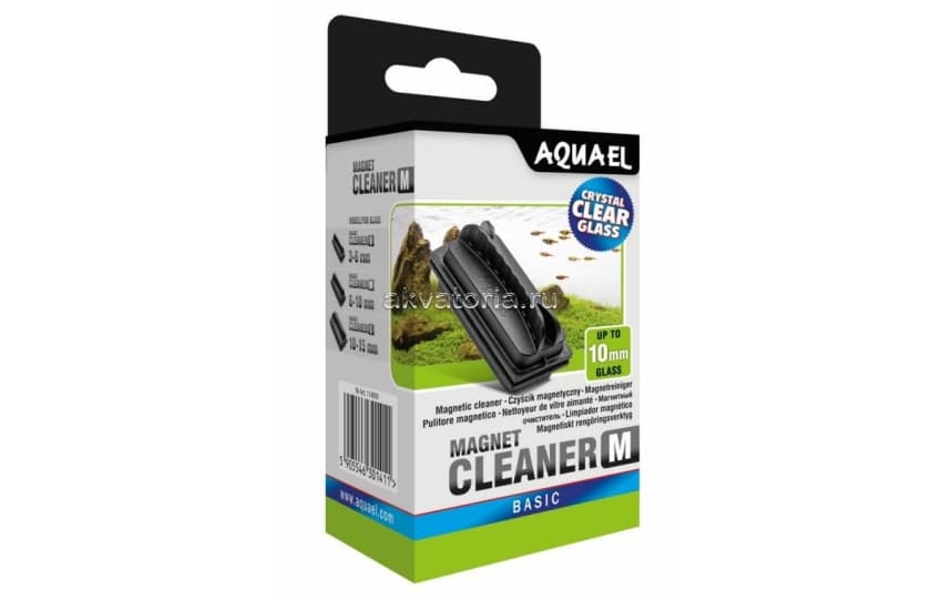 Скребок для аквариума магнитный Aquael MAGNET CLEANER М, средний