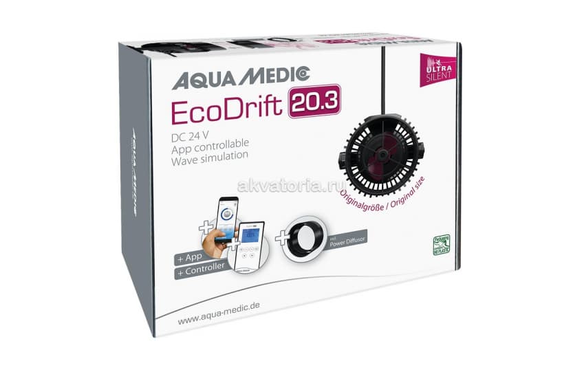 Помпа течения с контроллером Aqua-Medic Ecodrift 20.3, 4000-20000 л/ч