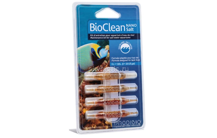 Средство для разложения органики Prodibio BioClean Salt Nano, 4 ампулы