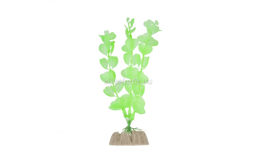 Искусственное растение флуоресцентное Glofish GLO, зелёное, 15,24 см