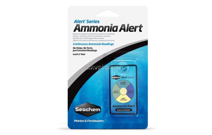 Тест для воды Seachem Ammonia Alert