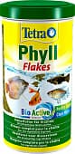 Корм TetraPhyll Flakes, хлопья для растительноядных рыб, 1 л