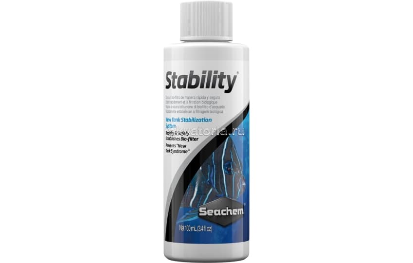 Живые бактерии для воды Seachem Stability, 100 мл