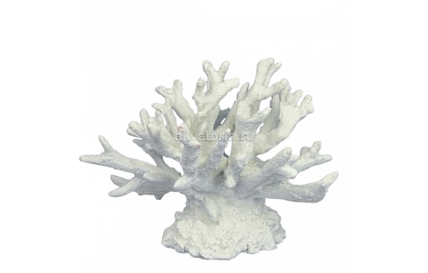 Искусственный коралл AQUA DELLA Pillar белый, 15×11,5×12 см
