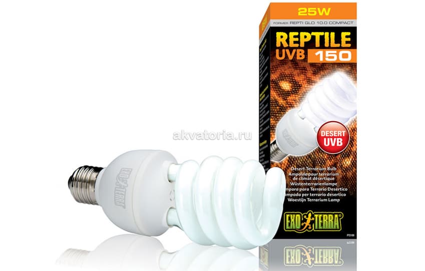 Террариумная ультрафиолетовая лампа Hagen Repti-Glo Compact 10.0 UVB150 25 Вт