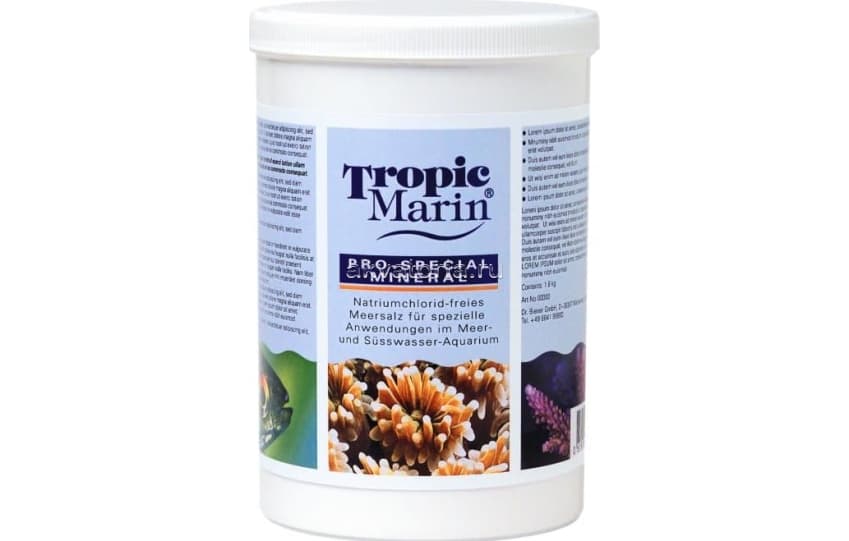 Морская соль без хлорида натрия Tropic Marin Pro-Special Mineral, 1,8 кг