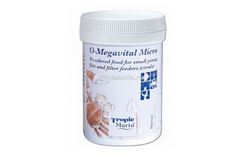 Корм для мальков и кораллов Tropic Marin O-Megavital Micro, 60 г