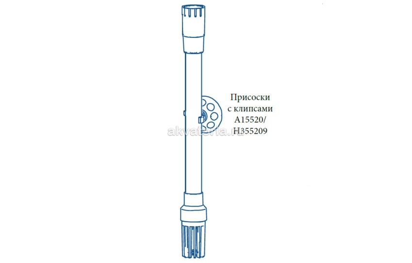 Присоски с клипсами для фильтров HAGEN Fluval, 40 мм, 4 шт