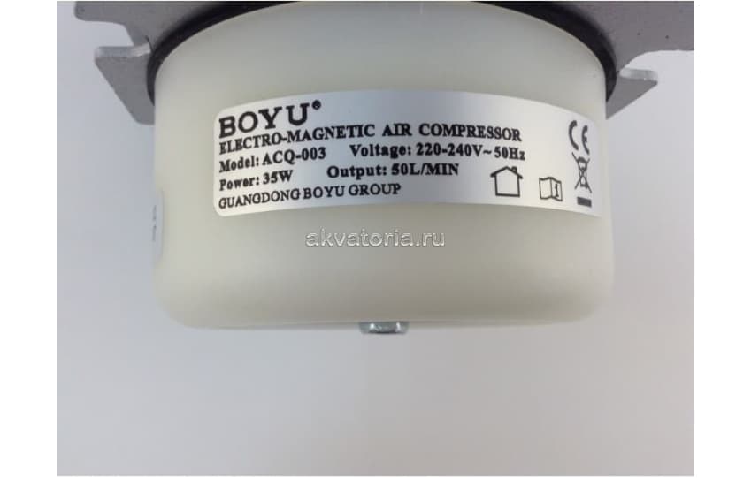 Компрессор поршневой BOYU ACQ-003, 35 Вт, 3000 л/ч