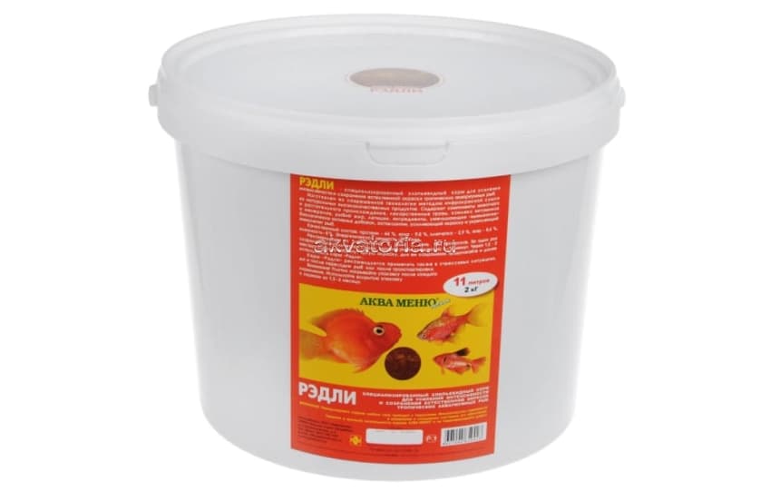 Корм для рыб Aquamenu Рэдли, хлопья, 2 кг