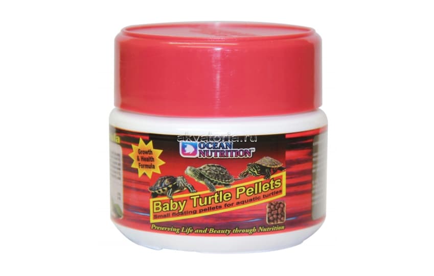 Корм для молодых черепах Ocean Nutrition Baby Turtle Pellets, шарики, 60 г