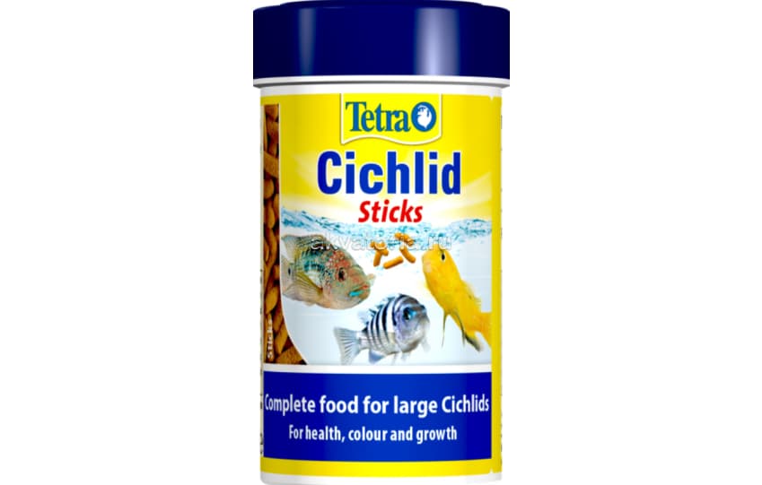Корм Tetra Cichlid Sticks, крупные гранулы, для цихлид, 100 мл