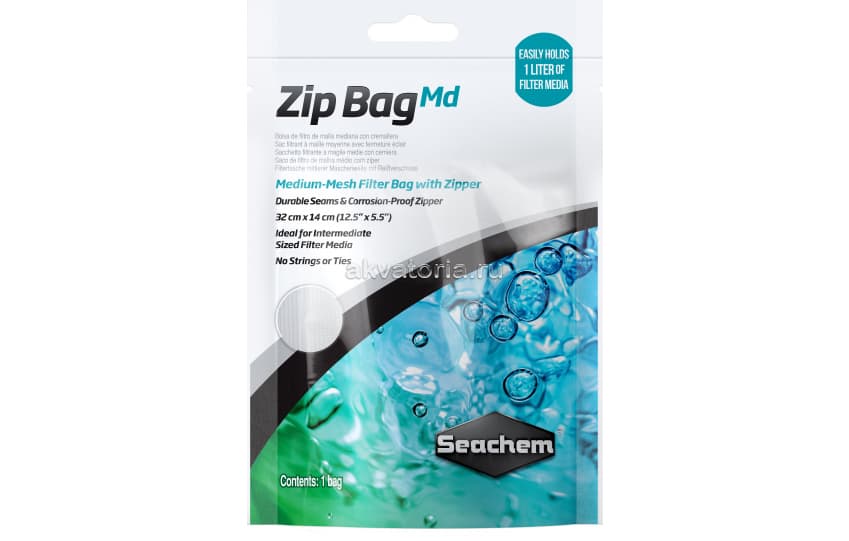 Мешок для наполнителей Seachem Zip Bag M
