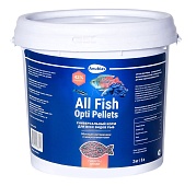 Корм для декоративных рыб Anubias All Fish Opti Pellets, гранулы 0,8 мм, 2 кг, ведро