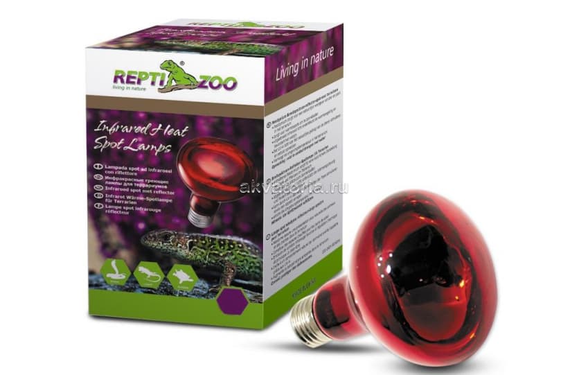 Террариумная инфракрасная лампа Repti-Zoo ReptiInfrared (63050R), 50 Вт