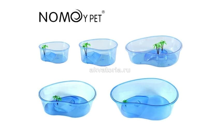 Черепашатник открытый с островком Nomoy Pet, 20×15×10 см