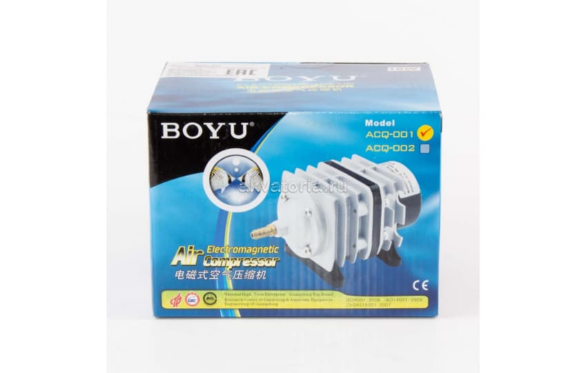 Компрессор поршневой BOYU ACQ-001, 16 Вт, 1500 л/ч