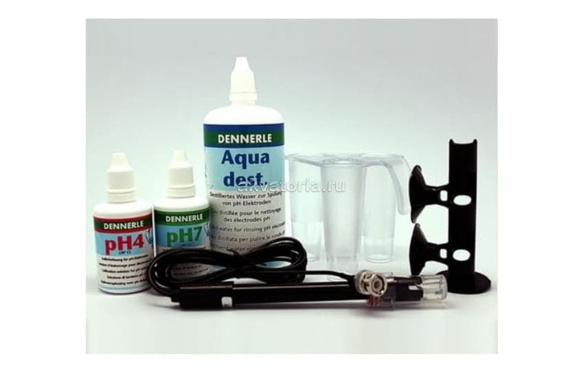 Комплект для измерения уровня рН Dennerle pH-Elektrode set