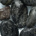 Галька Аквагрунт "Галька чёрная шлифованная",  20-40 мм, 1 кг