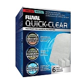 Губка для тонкой очистки Hagen FLUVAL Quick-clear, синтепон, 6 шт