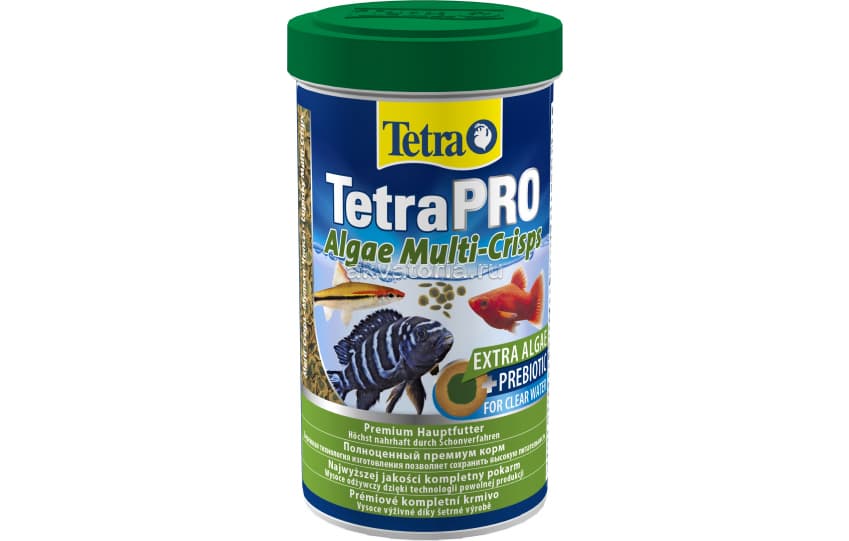 Корм Tetra Pro Algae, чипсы, для растительноядных рыб, 500 мл