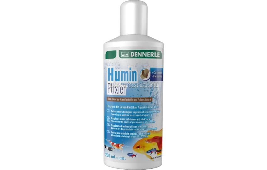 Добавка для создания тропической воды Dennerle Humin Elixier, 250 мл