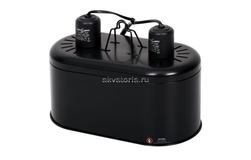 Светильник сдвоенный Repti-Zoo Dual Dome 01DRL, навесной, 2×150 Вт