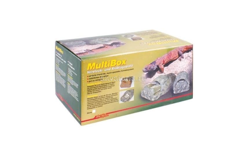 Укрытие Lucky Reptile MultiBox, имитация камня, 45×25×23 см
