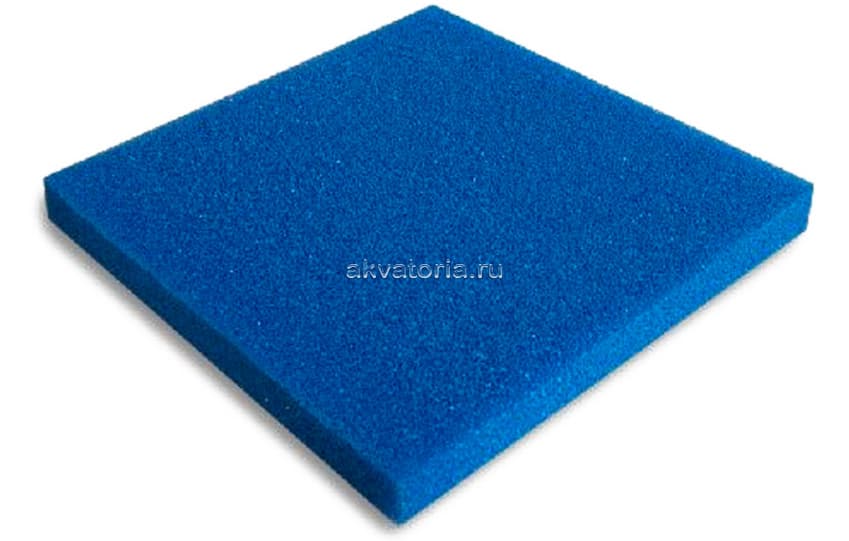 Фильтровальная губка Sunsun T-07, голубая, 60×45×4 см