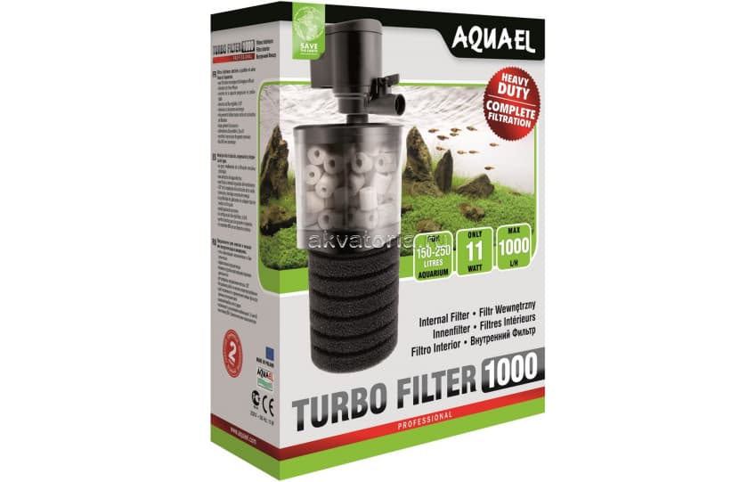 Внутренний аквариумный фильтр Aquael Turbofilter  1000