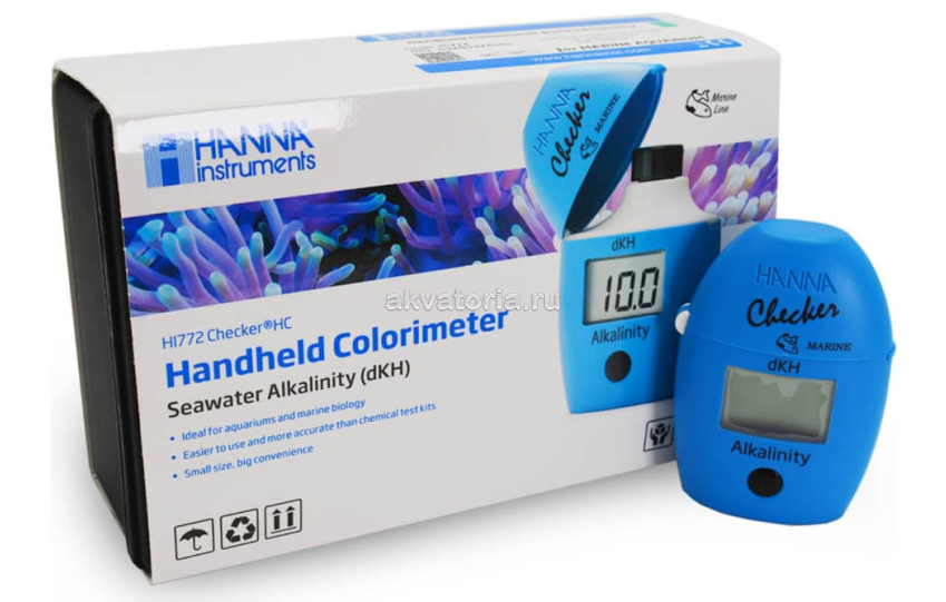 Колориметр на dKH Hanna instruments Saltwater Aquarium Alkalinity Colorimeter
