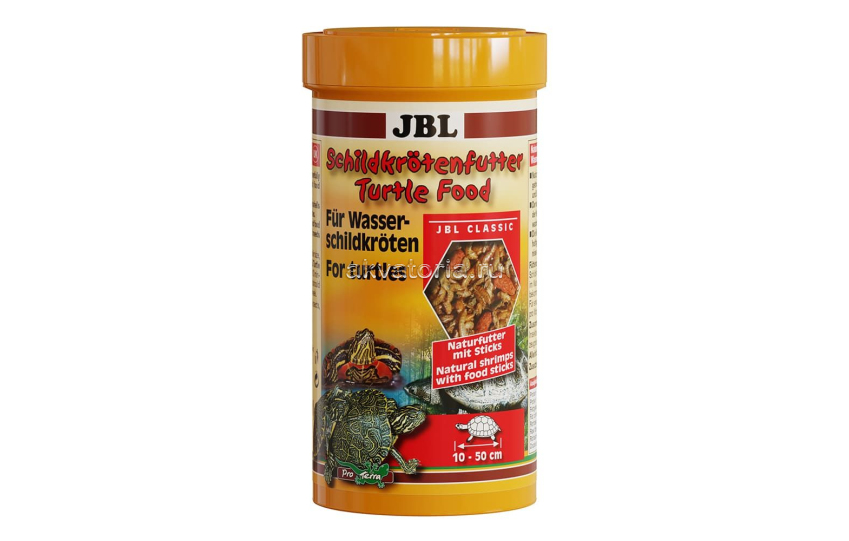 Корм основной для водных черепах JBL Turtle food, 250 мл